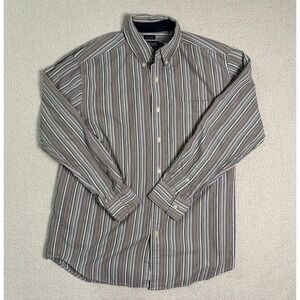 Chaps Ralph Lauren Preppy Dress Shirt M Multicolor Stripe Button Down